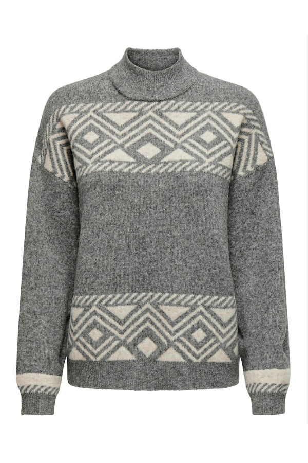 Only Jersey detalle cenefa gris