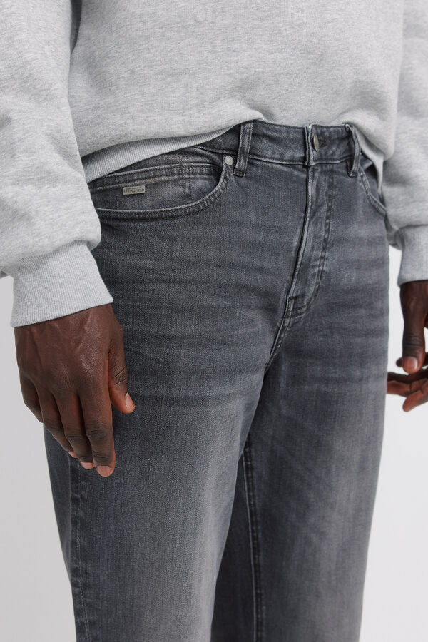 Springfield Washed black slim fit jeans grey