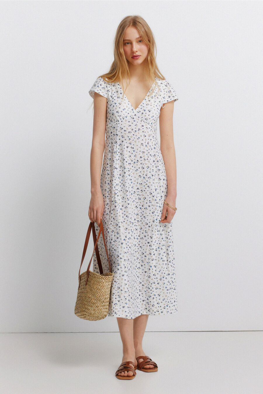 Vestido estampado lace