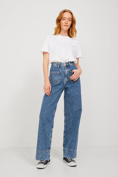 Springfield Wide-fit jeans bluish