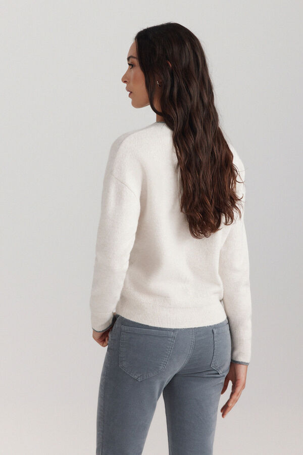Springfield Round neck jumper white