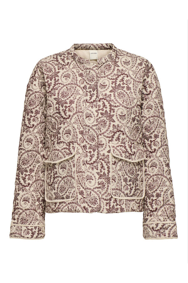 Only Printed padded jacket Bež