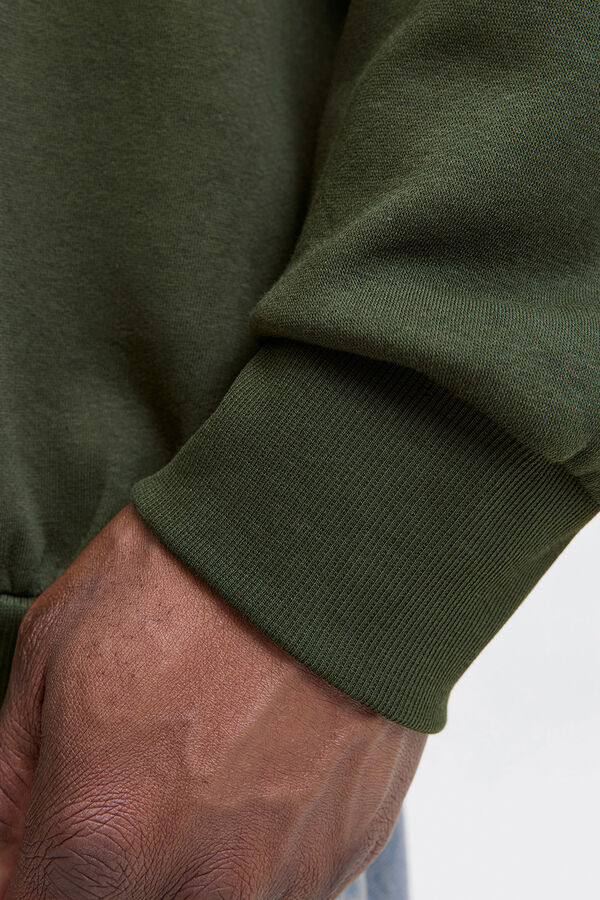 Jack & Jones PLUS Essential hooded sweatshirt green