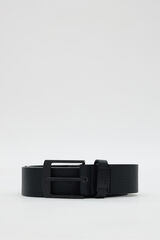 Inside Cinturon efecto piel negro