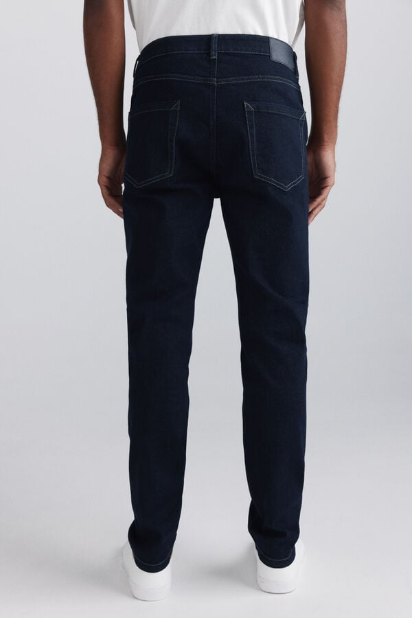 Springfield Desized wash skinny fit jeans blue