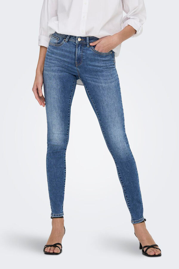 Springfield Mid-rise skinny jeans blue