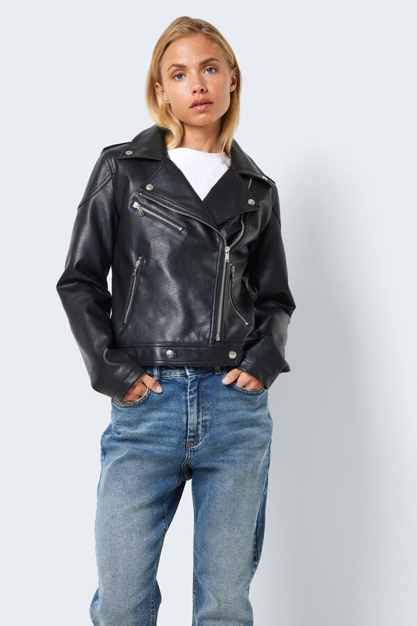Noisy May Biker style jacket. black