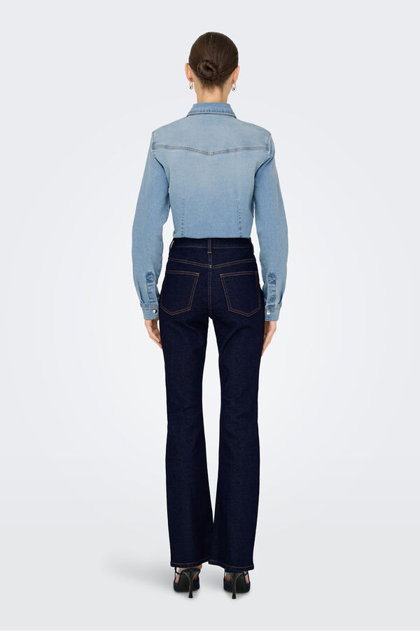 JDY High-waisted rise jeans blue