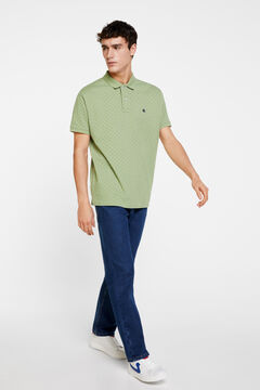 Springfield All-over print polo shirt green