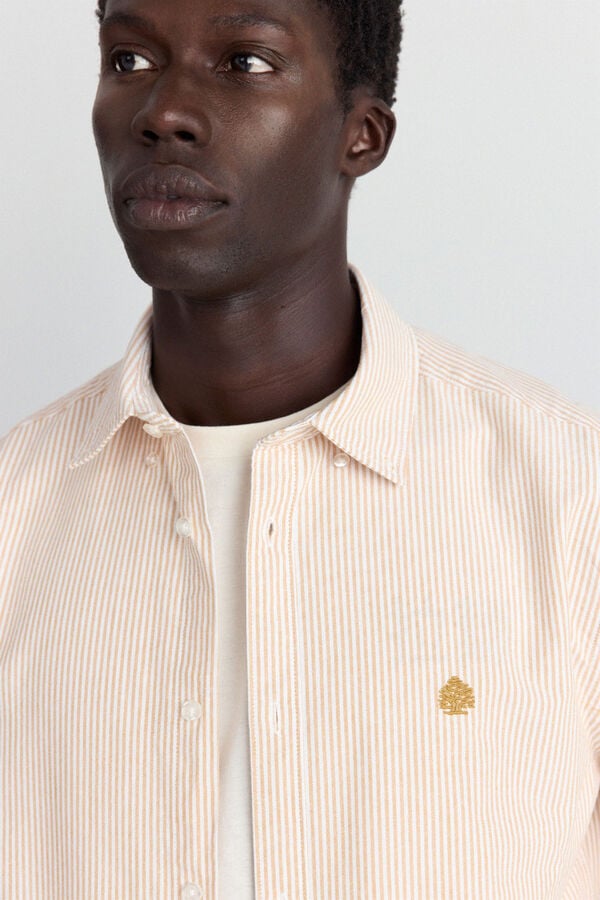 Springfield Chemise oxford &agrave; rayures imprim&eacute;