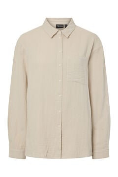 Pieces Oversize long sleeve shirt