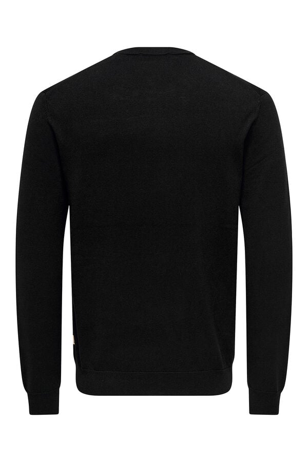 Only & Sons Round neck jumper black