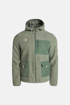 Izas Faux shearling hooded jacket