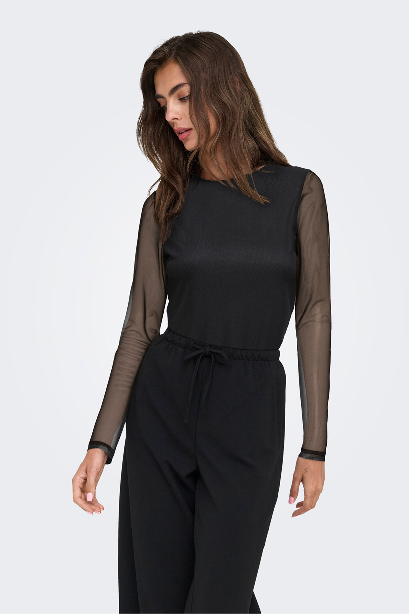 Only Halbtransparentes T-Shirt