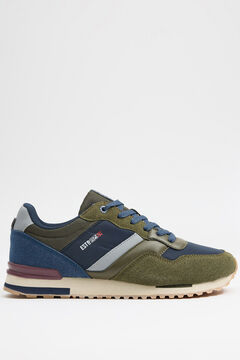Springfield Combined casual nylon trainers natural