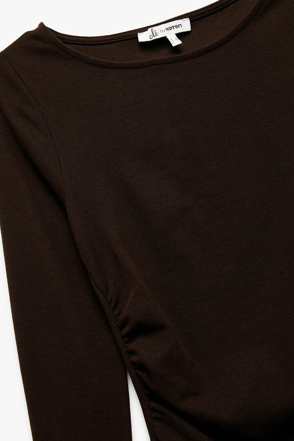 Koton Camiseta de manga larga tostado