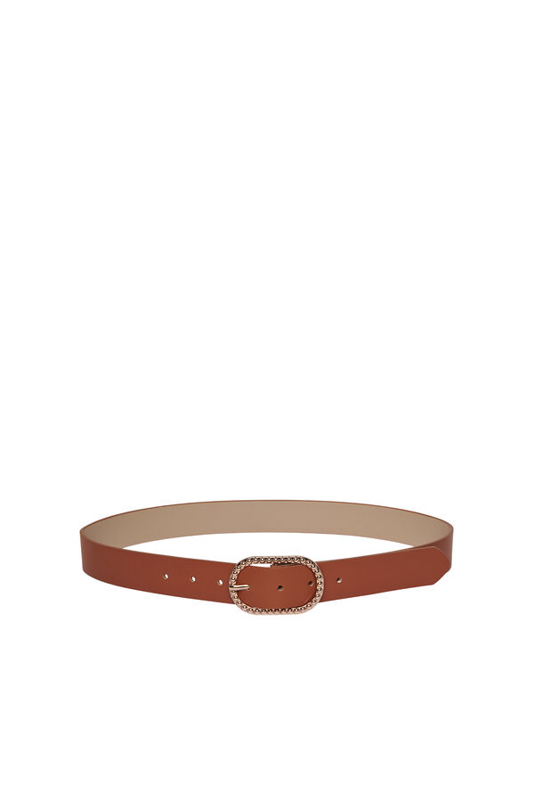 Springfield Belt with bead detail brown