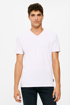 Springfield T-shirt básica bico lycra branco