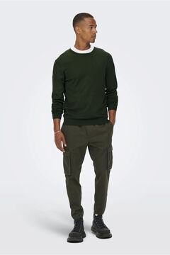 Only & Sons Su&eacute;ter masculino com gola redonda