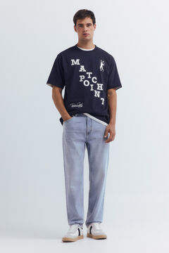 Springfield Light wash straight fit jeans