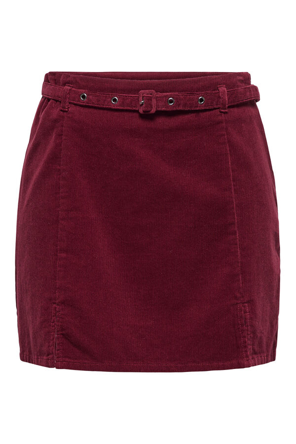 Only Falda corta de pana morado/lila