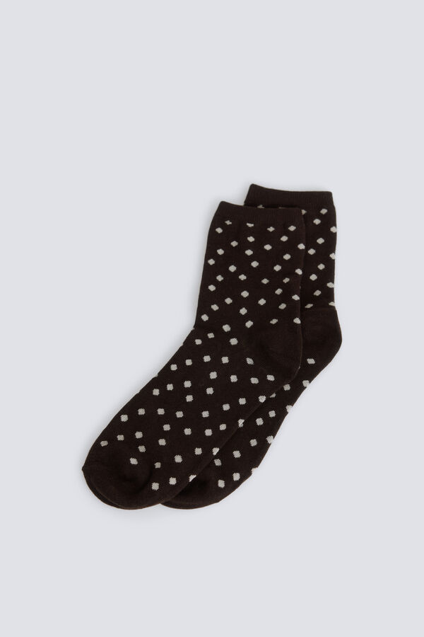 Springfield Meias compridas de bolinhas cru