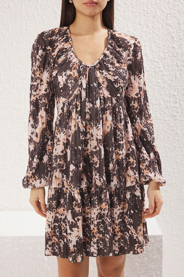 Trendyol Mini dress with ruffles printed