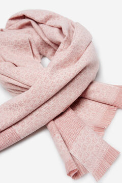Springfield Jacquard structure scarf pink