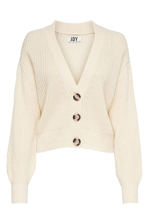 Springfield long sleeve cardigan white