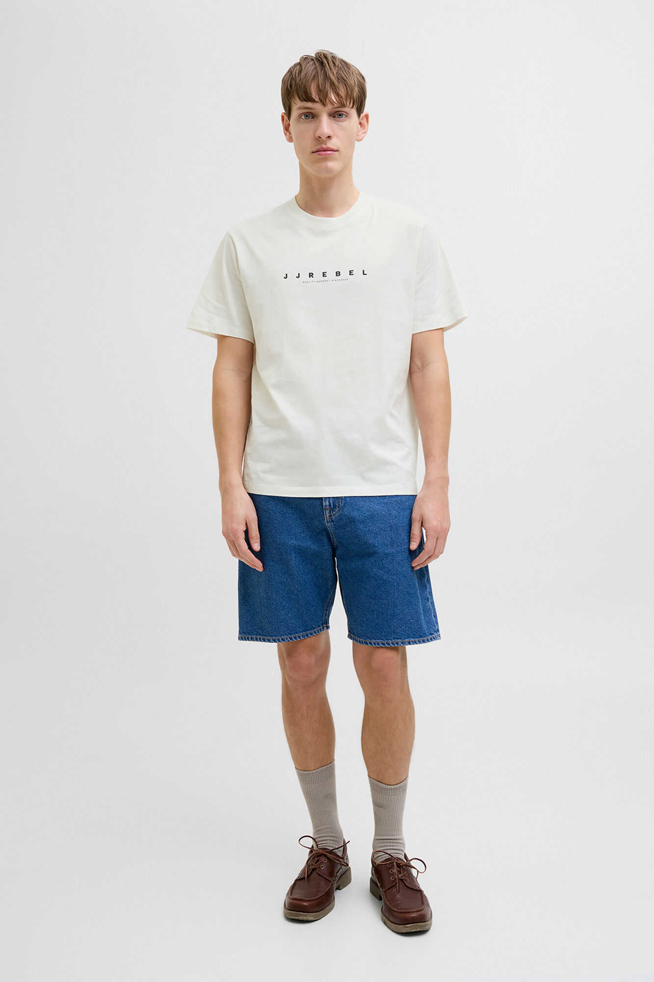 JJ REBEL Camiseta b&aacute;sica de manga curta com logo
