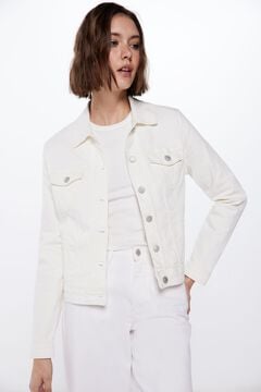 Springfield Colour denim jacket white