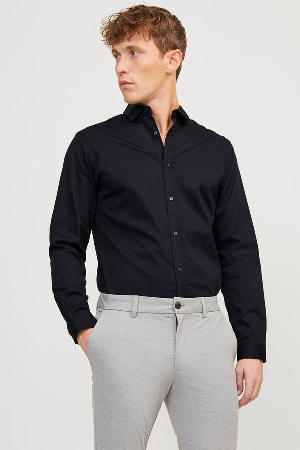 Jack & Jones classic slim fit shirt black