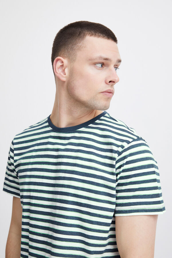 Springfield Striped short-sleeved T-shirt mornarskoplava