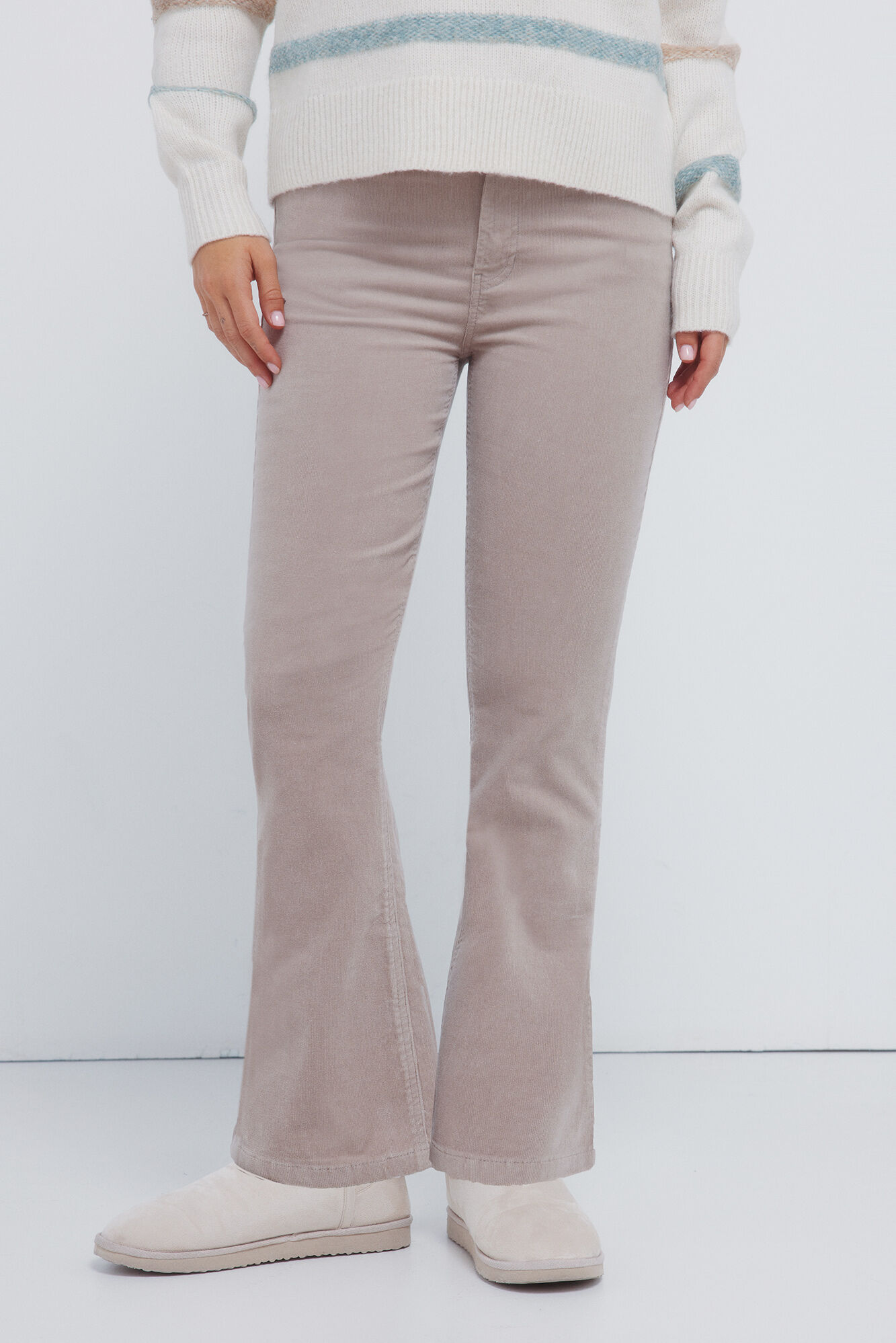 Springfield Corduroy kick flare trousers