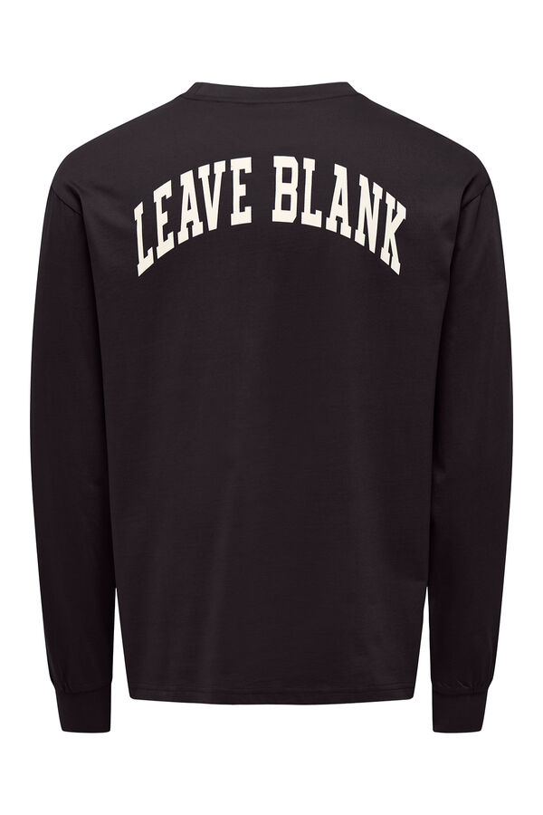 Only & Sons Printed long sleeve T-shirt grey