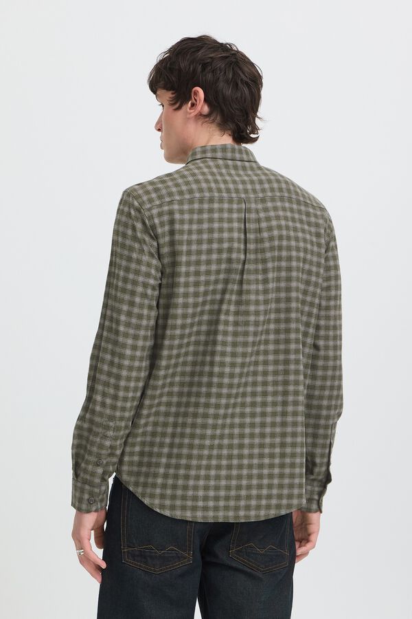 Blend Cotton long sleeve shirt grey
