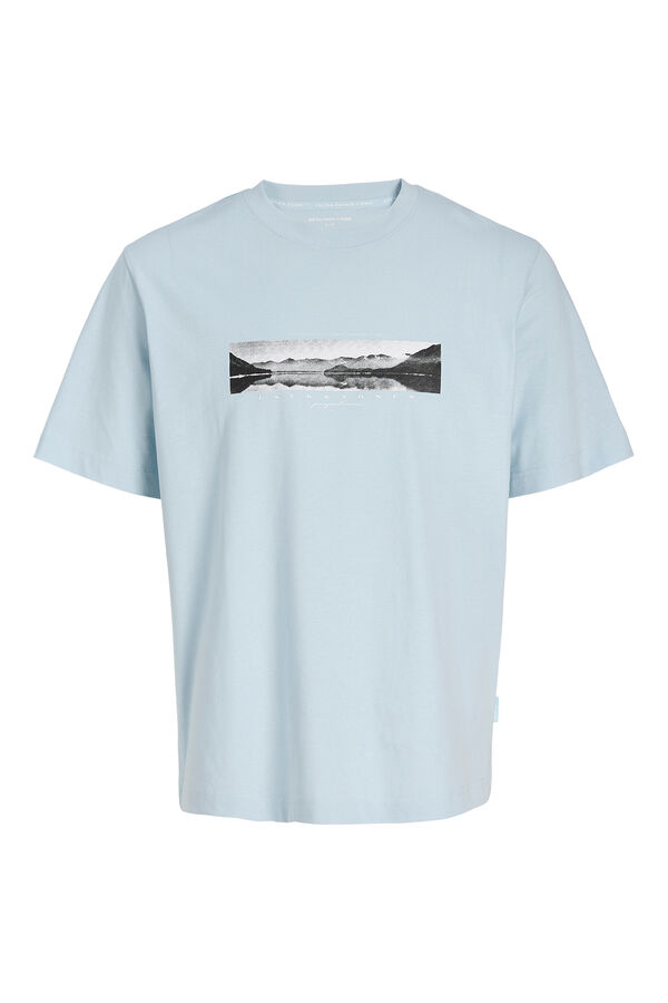 Jack & Jones Camiseta manga corta de algod&oacute;n blanco