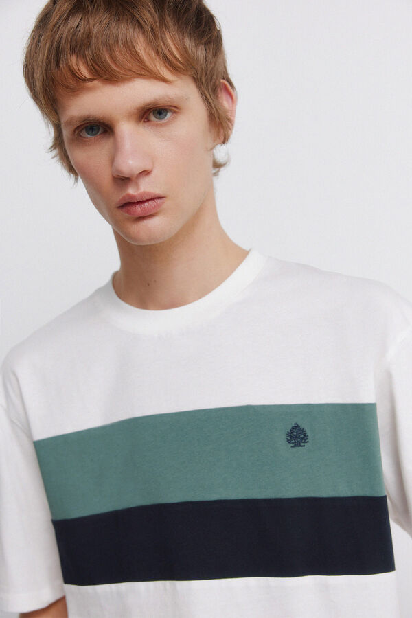 Springfield coupes de t-shirts beige