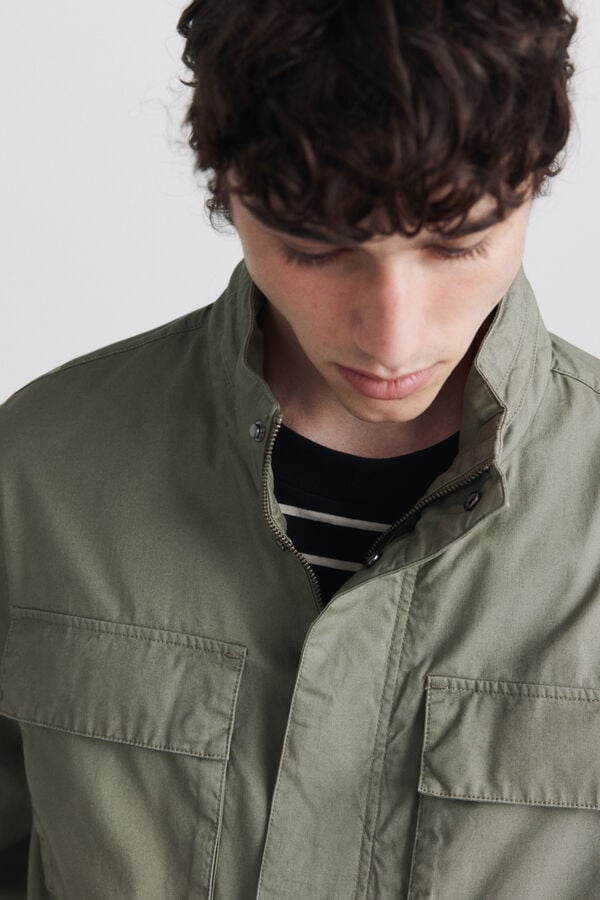 Springfield Cotton pocket parka beige