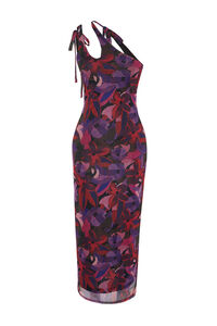 Trendyol Vestido midi ajustado cut out