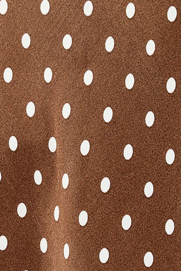 Koton Falda midi satinada marr&oacute;n