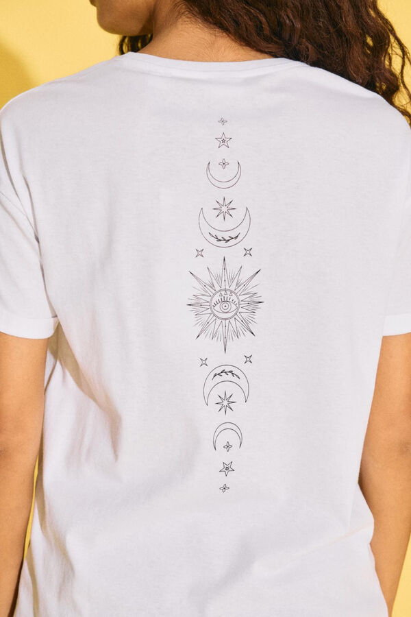 Noisy May T-shirt with back print white