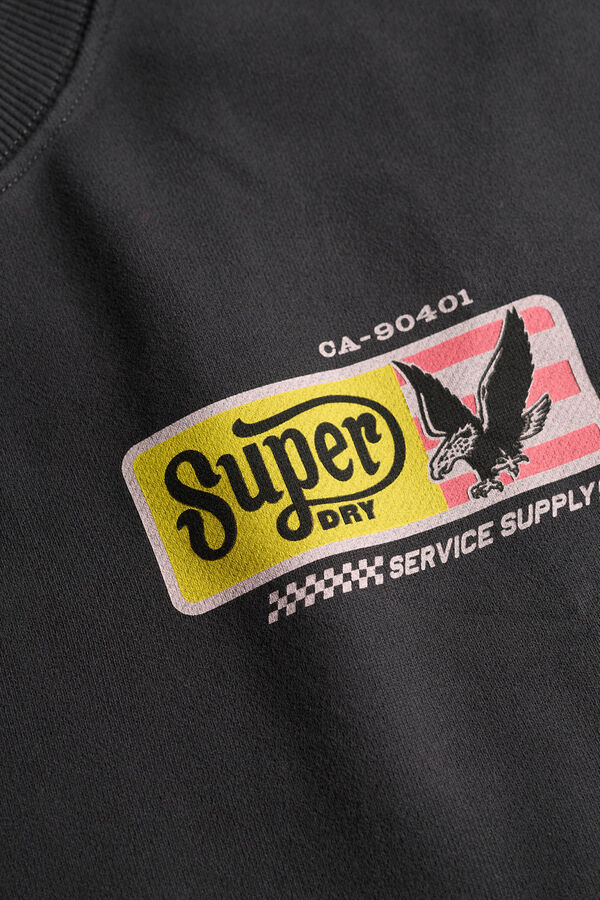 Superdry Sudadera corte holgado gris