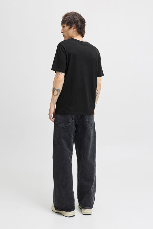 Jack & Jones Regular fit printed t-shirt Crna