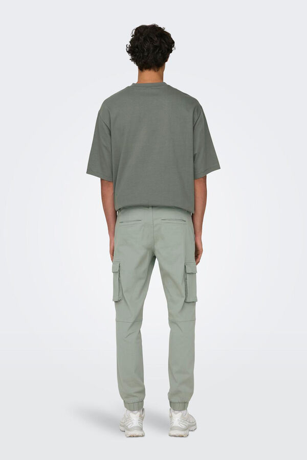 Only & Sons Tapered-Fit-Cargohose f&uuml;r Herren Grau