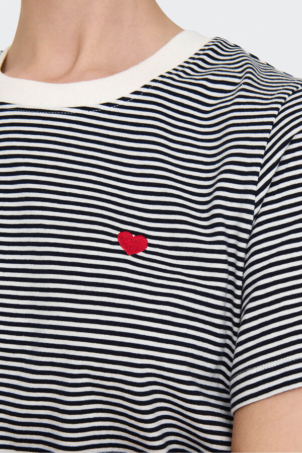 JDY T-shirt bordada branco