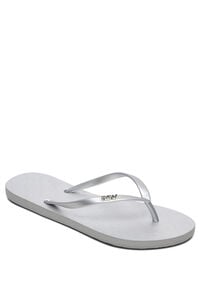 Roxy Flip-Flops mit Metall-Logo-Riemen