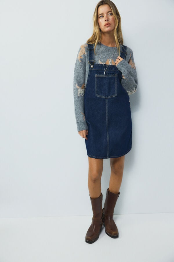 High Spirits Valentine Pinafore blue