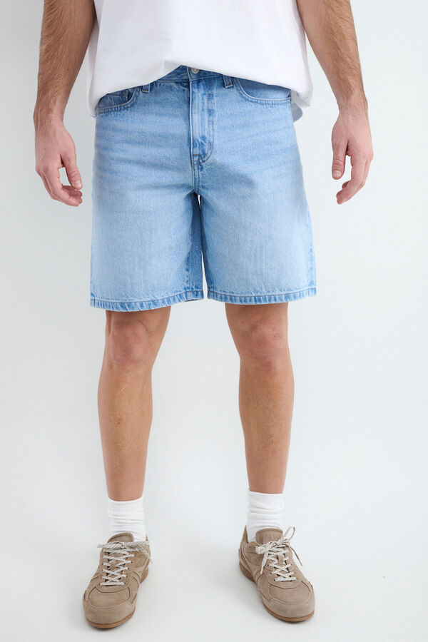 Balmohk Denim regular fit Bermuda shorts blue