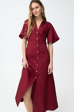 Tiffosi Vestido midi abotoado